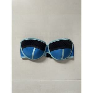 Triangl Swim Strapless Bikini Top Color Block Summer Beach Swimwear